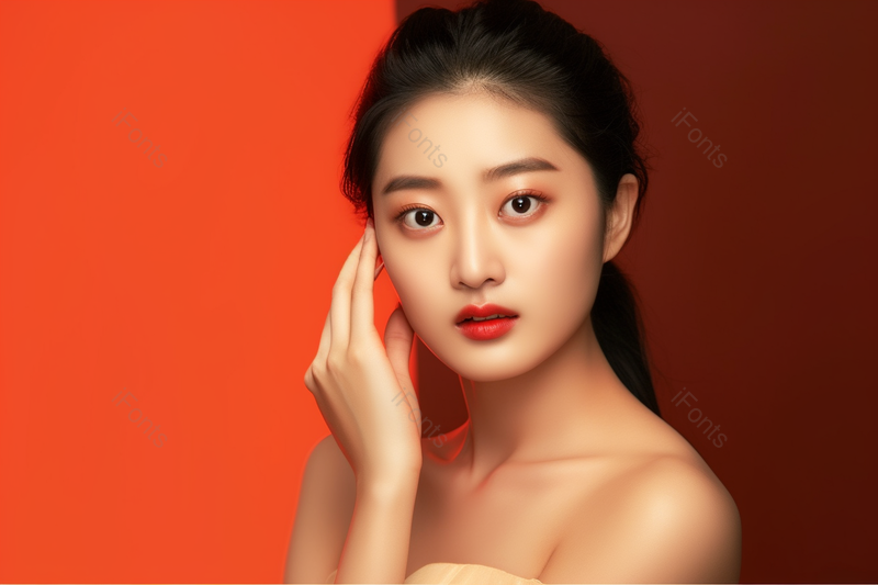 一位美女美白保养护肤美容,高清,摄影图,摄影图片,图片大全,摄影图免费下载